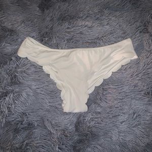 white victorias secret bathing suit bottoms